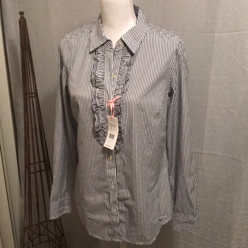 Striped long sleeved shirt